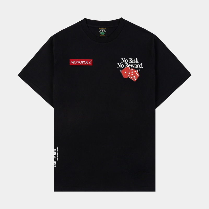 SP x Monopoly No Risk Mens Short Sleeve Shirt (Black/Red)