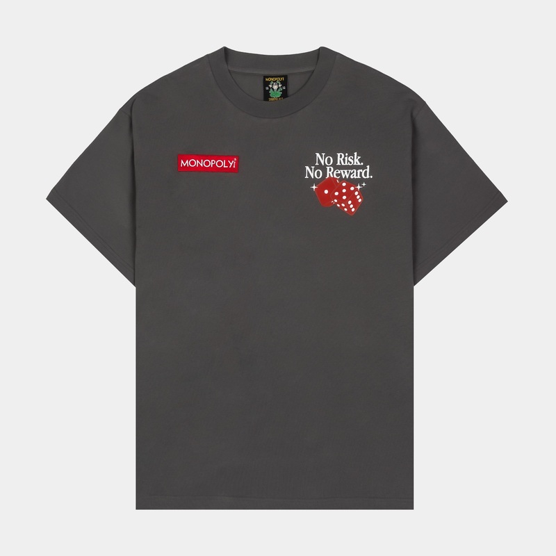 SP x Monopoly No Risk Mens Short Sleeve Shirt (Grey/Red)