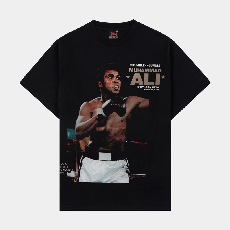SP x Muhammad Ali Jungle Mens Short Sleeve Shirt (Black/Brown)