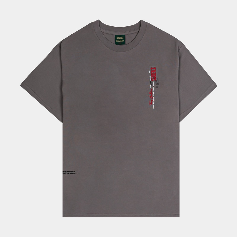 SP x Scarface 1983 Mens Short Sleeve Shirt (Grey/Red)