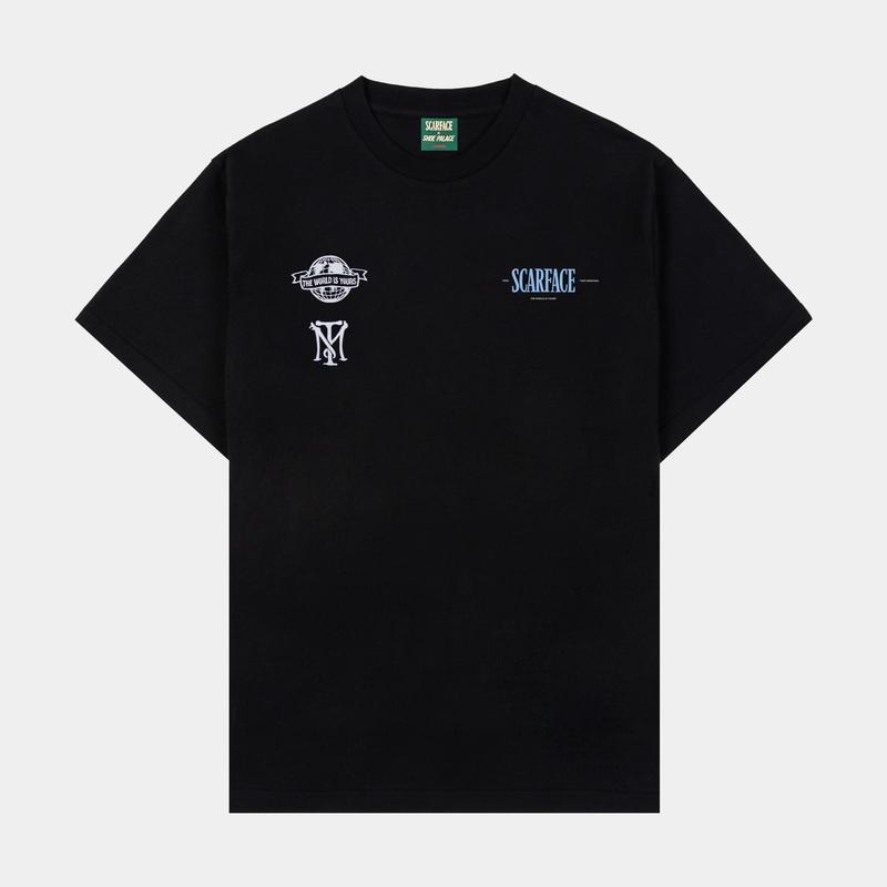 SP x Scarface Miami Mens Short Sleeve Shirt (Black/Blue)