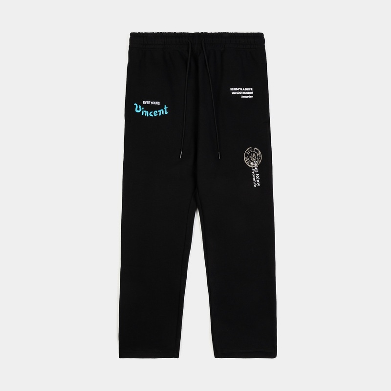 SP x Van Gogh Museum Almond Fleece Mens Pants (Black/Teal)