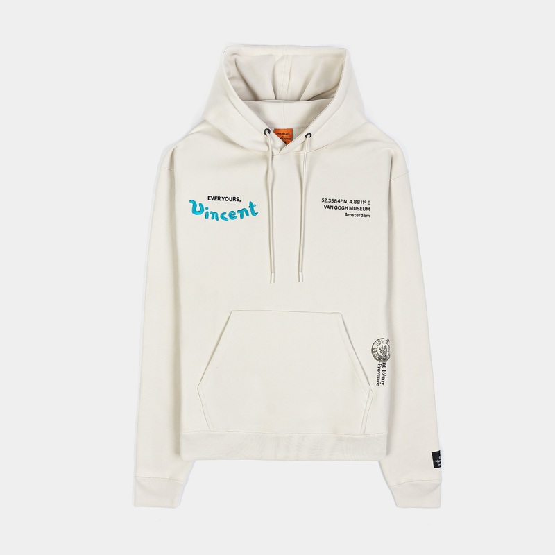 SP x Van Gogh Museum Almond Pullover Mens Hoodie (Beige/Teal)