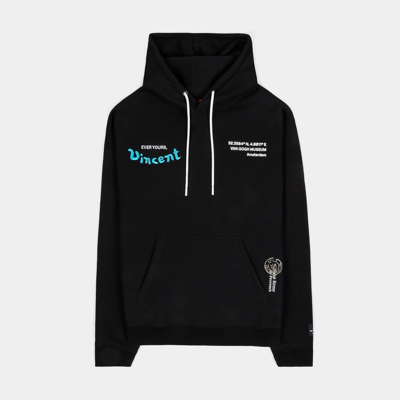 SP x Van Gogh Museum Almond Pullover Mens Hoodie (Black/Teal)