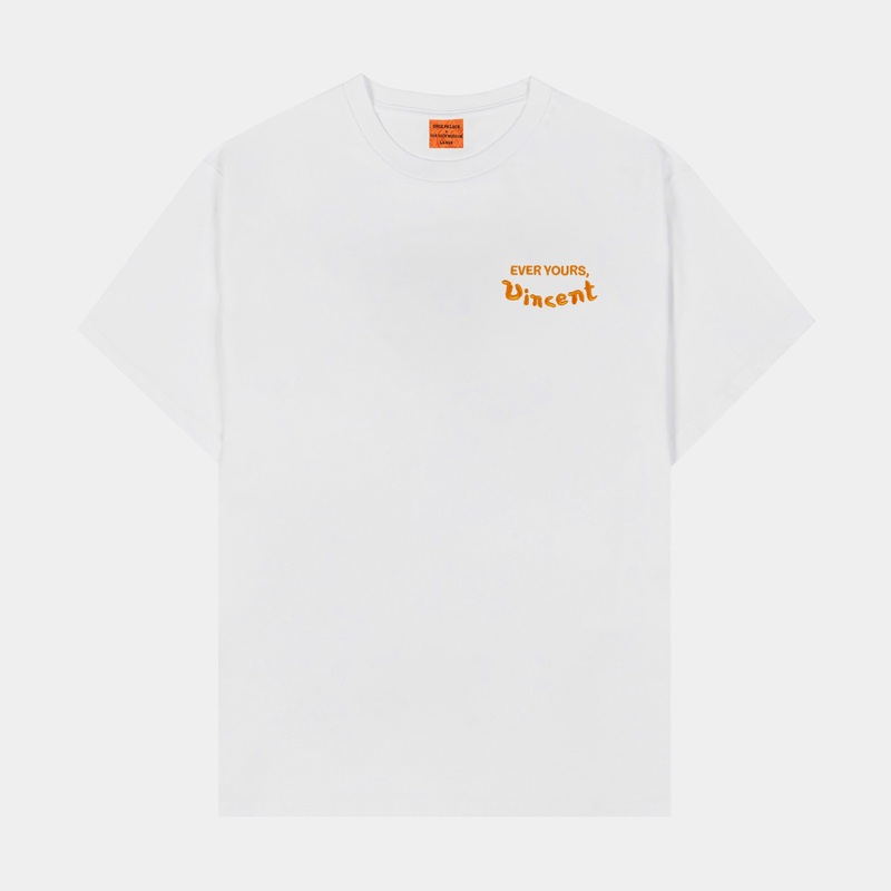 SP x Van Gogh Museum Passion Mens Short Sleeve Shirt (White/Orange)