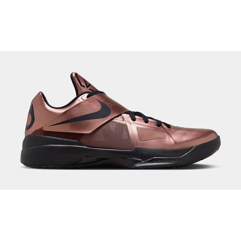 Zoom KD 4 Christmas Mens Basketball Shoes (Metallic Copper/Black)