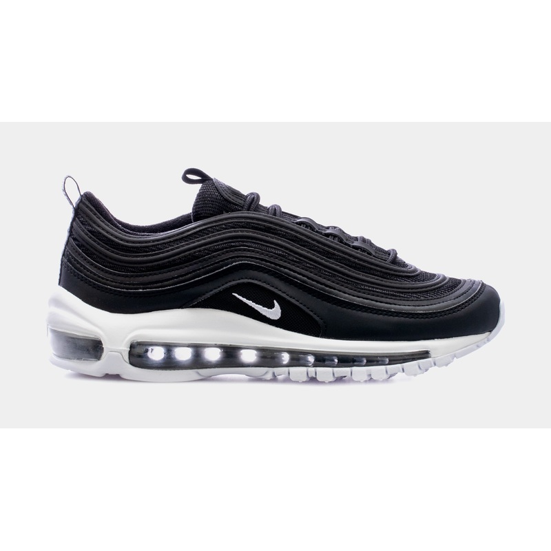Air Max 97 Grade School Running Shoes (Black/White)