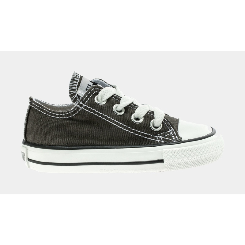 Chuck Taylor All Star Classic Colors Low Solid Canvas Infant Toddler Lifestyle Shoes (Grey)