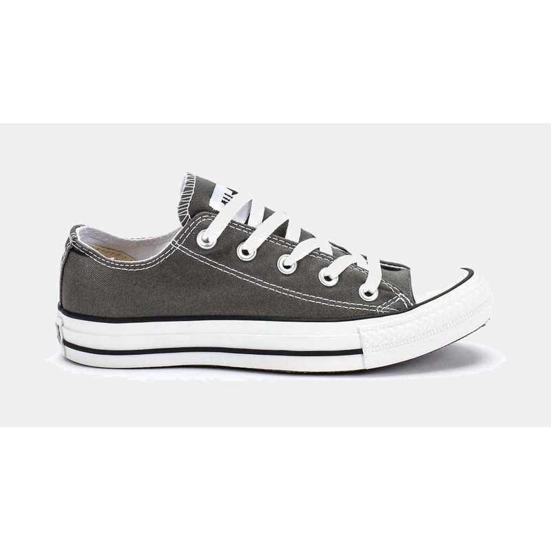 Chuck Taylor All Star Classic Colors Low Solid Canvas Mens Lifestyle Shoes (Charcoal/White)