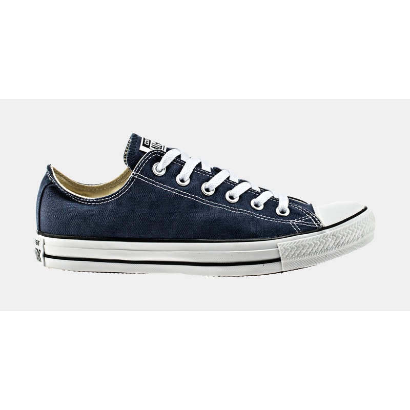Chuck Taylor All Star Classic Colors Low Solid Canvas Mens Lifestyle Shoes (Navy Blue)