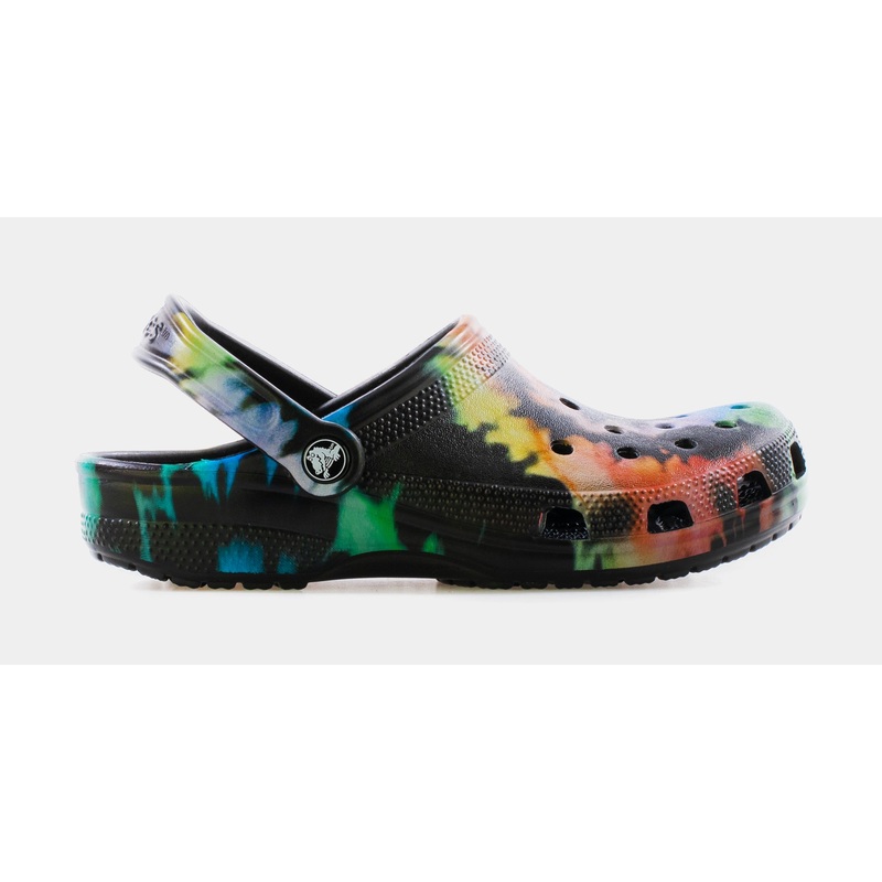 Classic Tie Dye Clog Mens Sandals (Black/Multi)