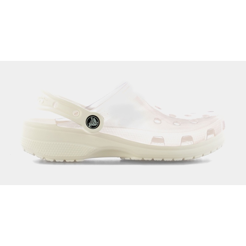 Classic Translucent Clog Mens Sandal (White)