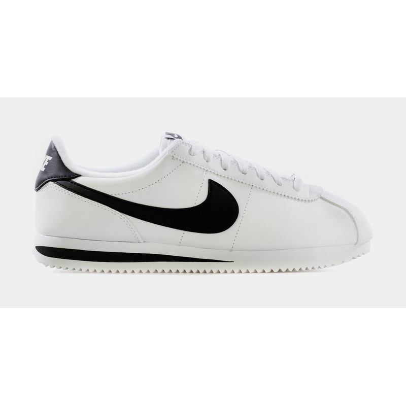 Cortez Basic Leather Classic Mens Lifestyle Shoe (White/Black)