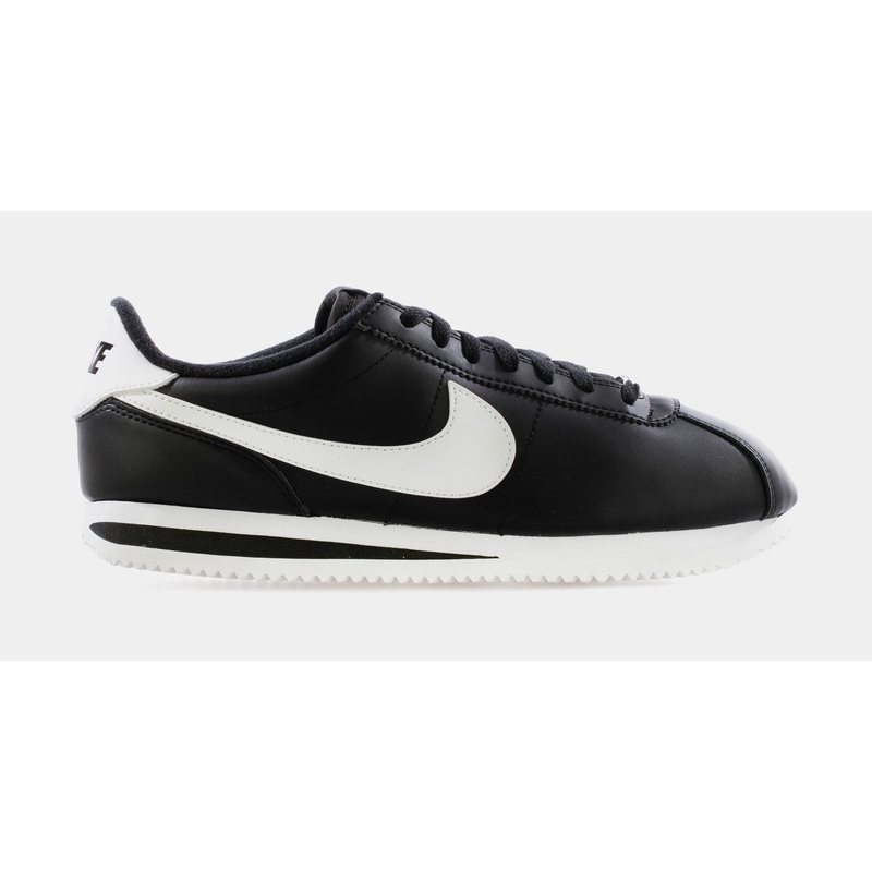 Cortez Basic Leather Mens Lifestyle Shoe (Black/White)
