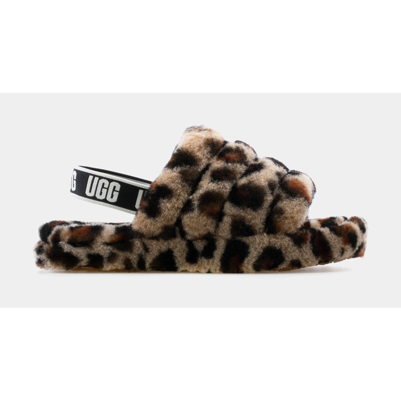 Fluff Yeah Leopard Grade School Sandal (Brown/Black)