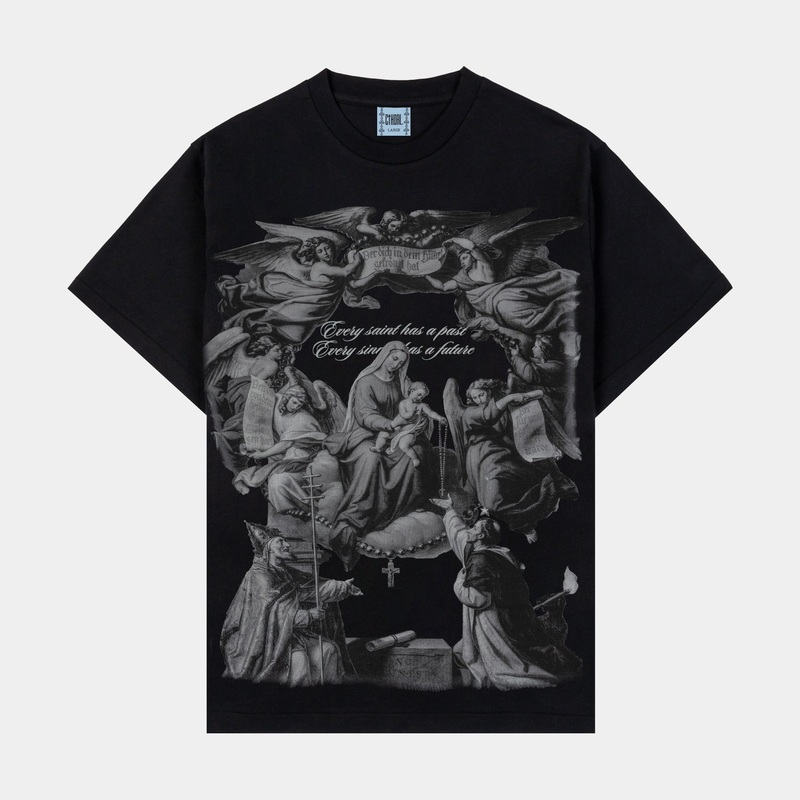 Future Cropped Mens Short Sleeve Shirt (Black)