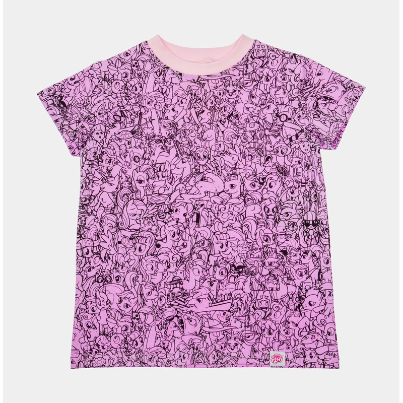 My Little Pony All Over Print Infant Toddler T-Shirt (Purple/Black)