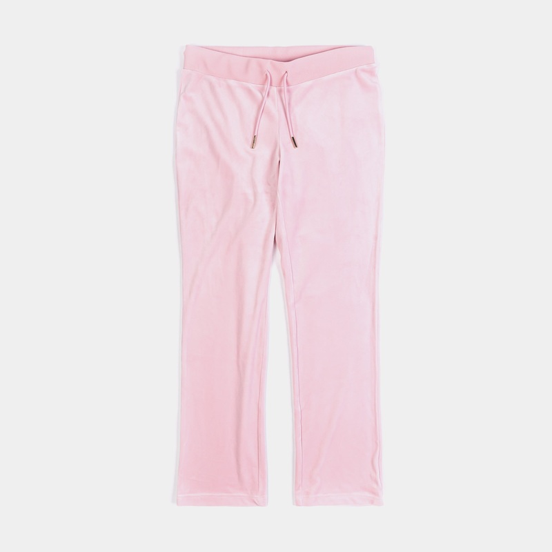 Og Big Bling Velour Womens Track Pants (Pink/Gold)