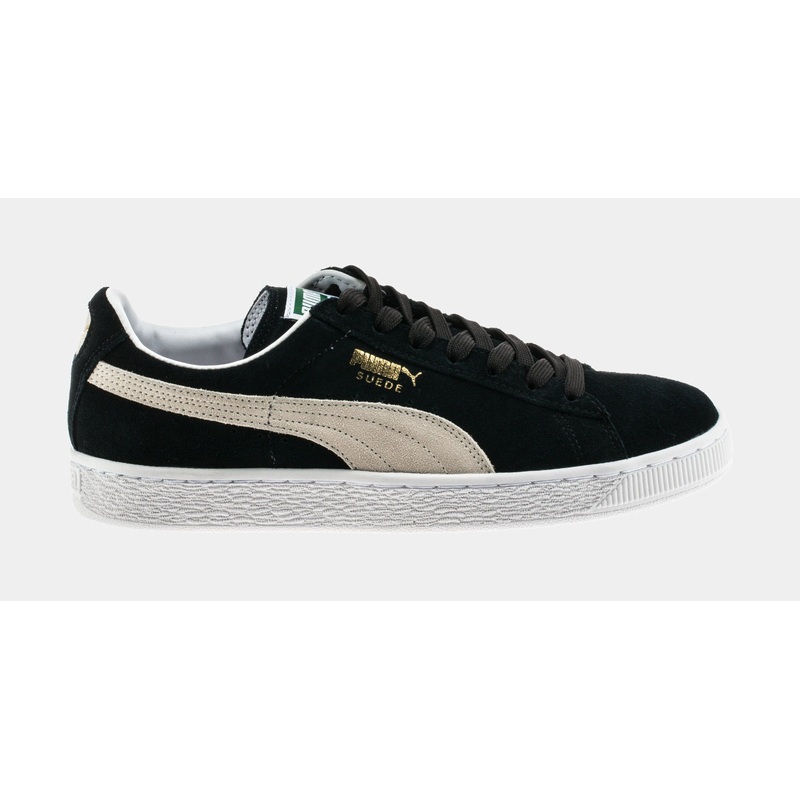 Suede Classic Low Mens Lifestyle Shoe (Black/White)