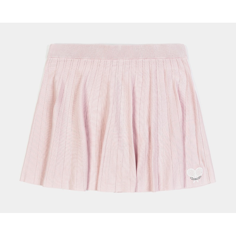 Tennis Pleated Womens Skirt (Pink/White)