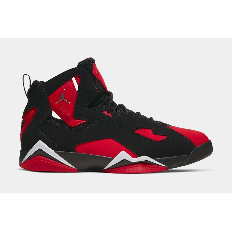 True Flight Black University Red Mens Lifestyle Shoes (Black/Red)