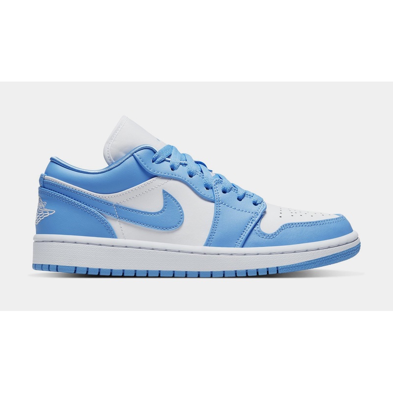 Air Jordan 1 Low UNC Womens Lifestyle Shoes (University Blue/White)