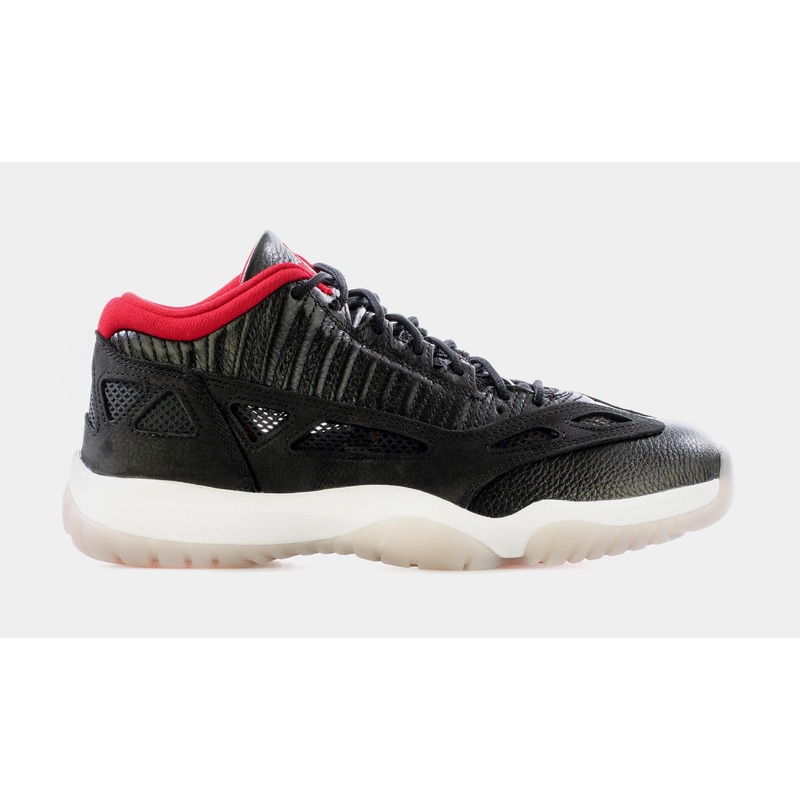 Air Jordan 11 Low IE Bred Mens Lifestyle Shoe (Black/White/True Red)