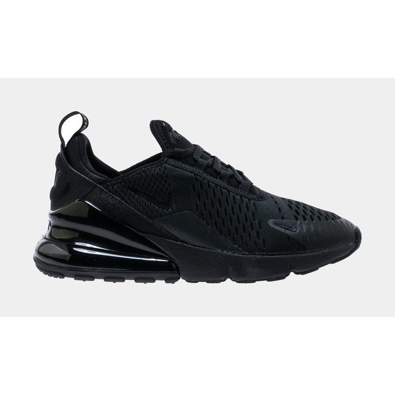 Air Max 270 Grade School Running Shoes (Black)