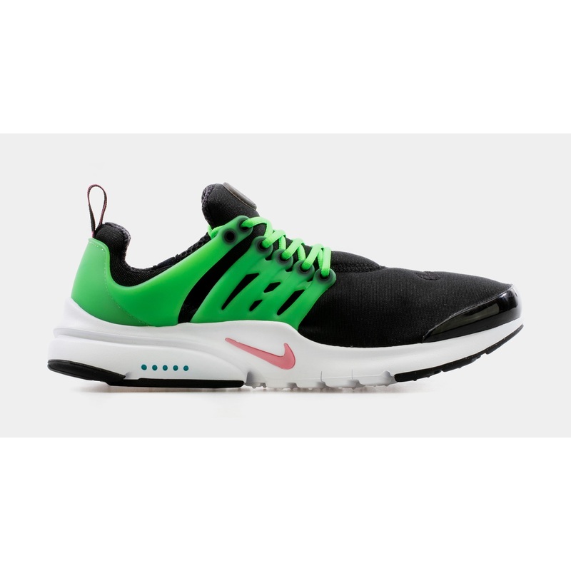 Air Presto Grade School Running Shoe (Black/Green)