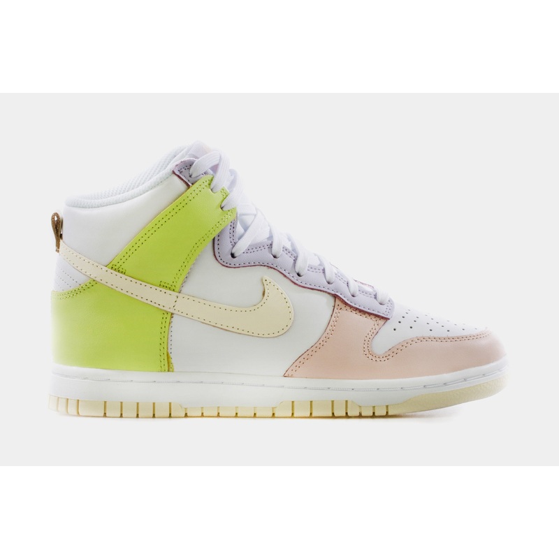 Dunk High Womens Lifestyle Shoe (White/Cashmere/Lemon Twist)