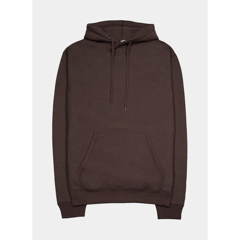 Fleece Pullover Mens Hoodie (Brown)
