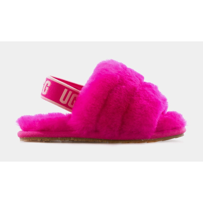 Fluff Yeah Infant Toddler Slide Sandals (Pink)