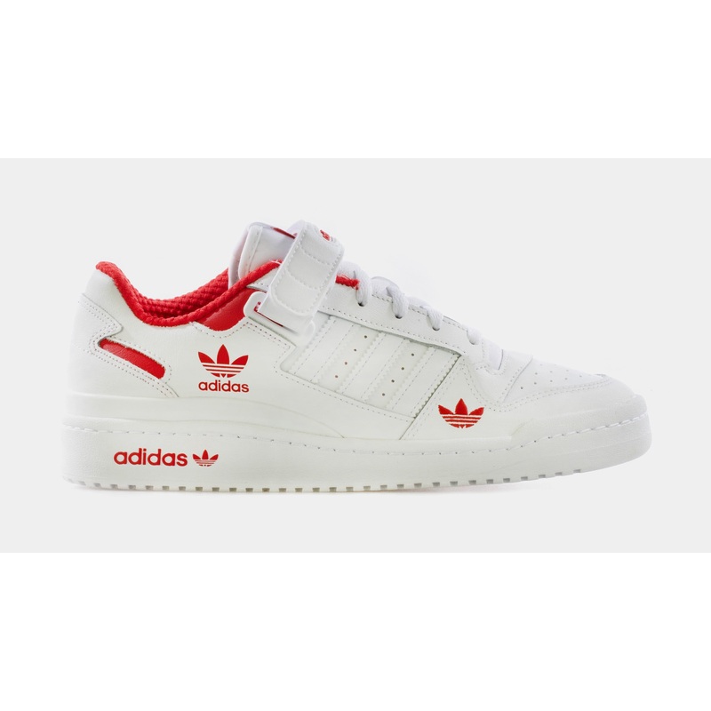 Forum Low Mens Lifestyle Shoe (White/Red)