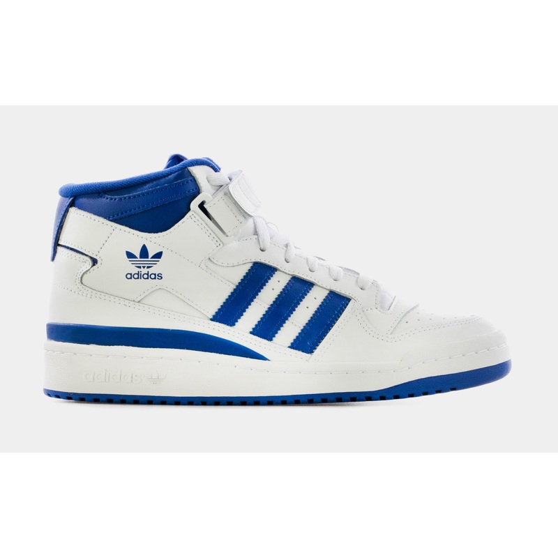 Forum Mid Mens Lifestyle Shoes (Cloud White/Royal Blue)