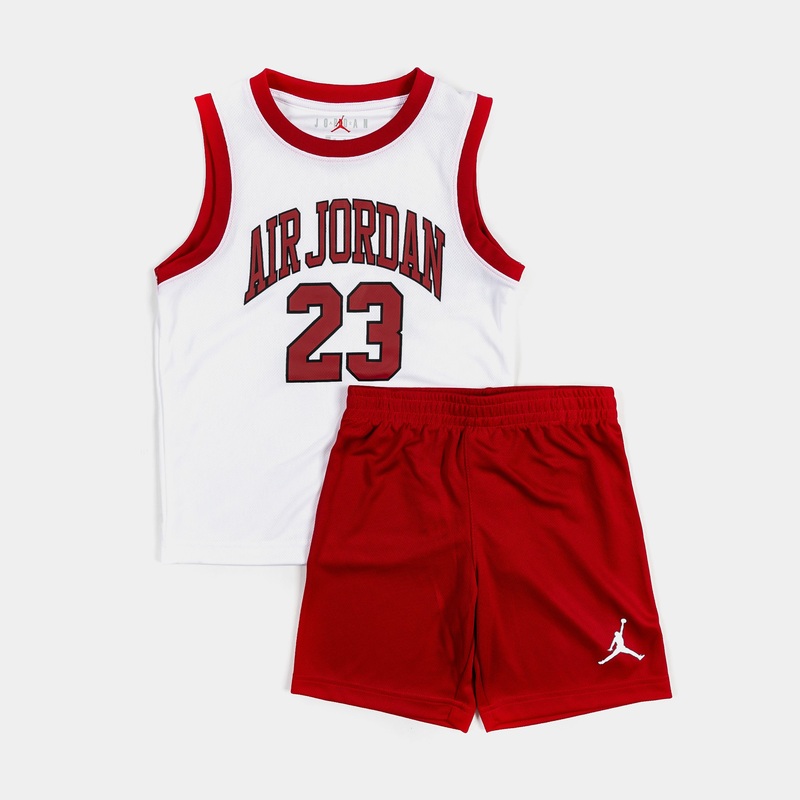 HBR DNA Muscle Tee and Short Set Preschool Set (Red/White)