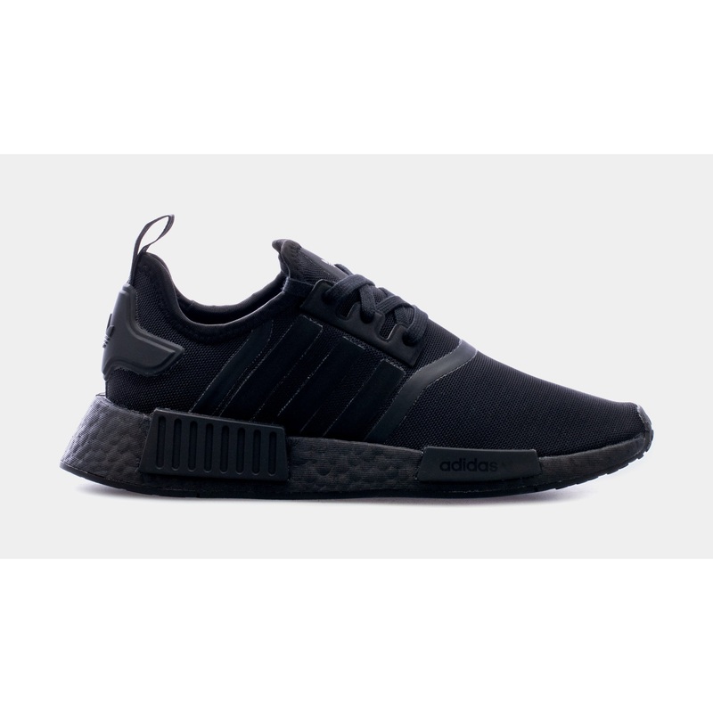 NMD R1 Grade School Running Shoes (Black)