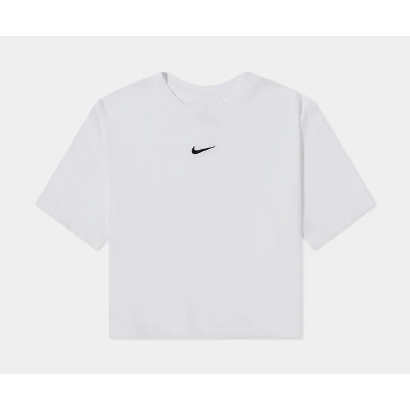 NSW Essential Crop Womens Short Sleeve Shirt (White)