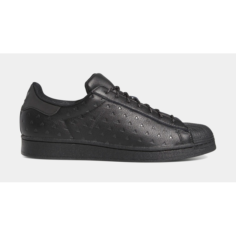 Pharrell Williams Superstar Triple Black Mens Lifestyle Shoe (Black)