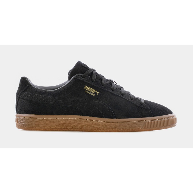 Suede Gum Grade School Lifestyle Shoe (Black/Tan)
