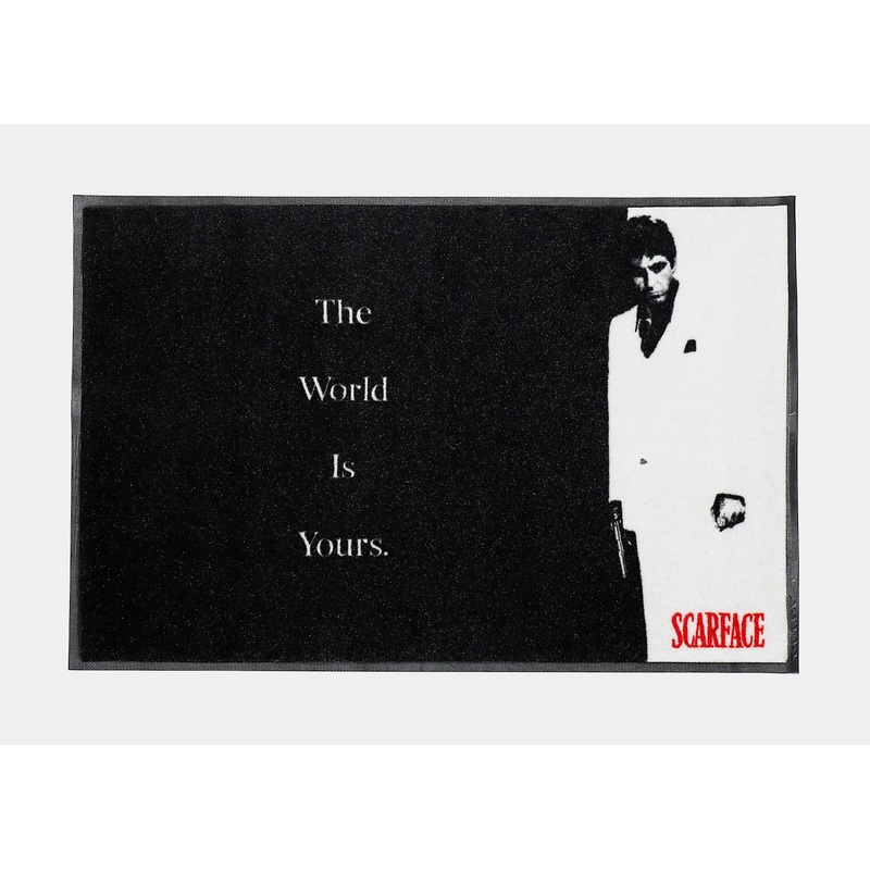 x Scarface Graphic Rug Mens Rug (Black/White)