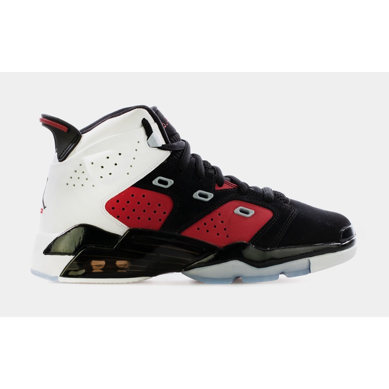 6-17-23 Grade School Basketball Shoes (Black/White/Carmine)