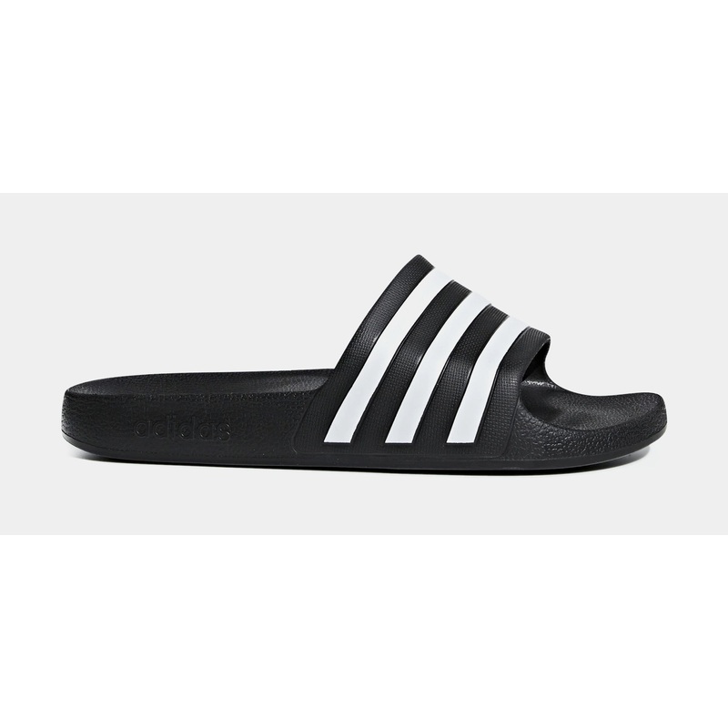 Adilette Aqua Slides Womens Sandals (Black)