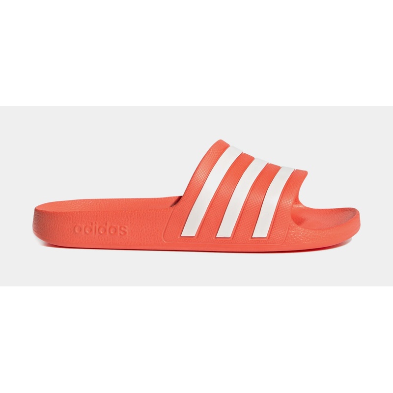 Adilette Aqua Slides Womens Sandals (Orange)