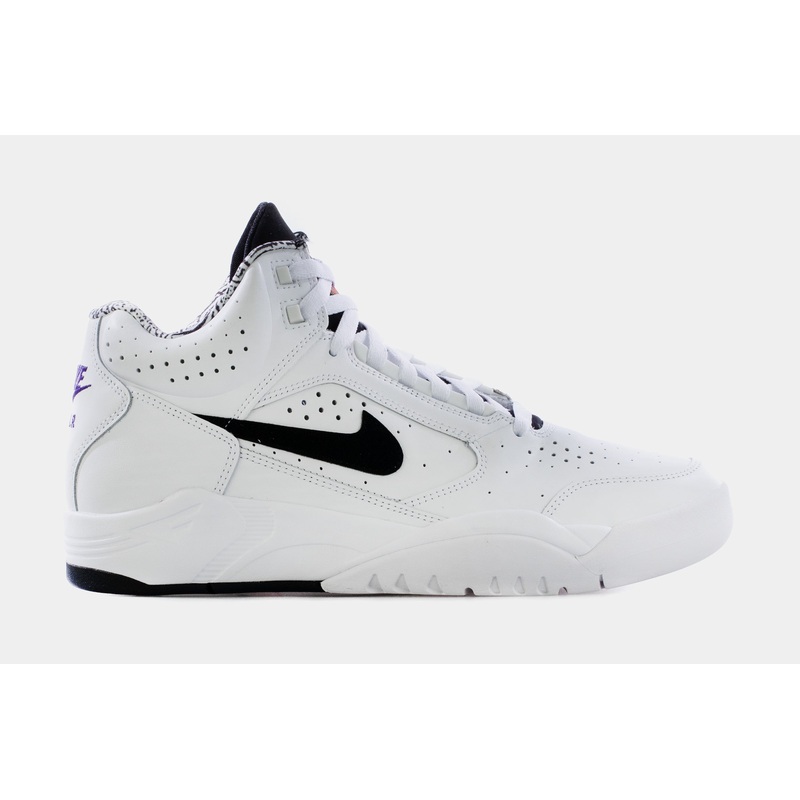 Air Flight Lite Mid Mens Lifestyle Shoes (White/Black)
