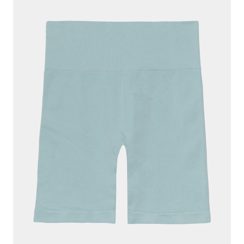 Aiya Rib Knit Womens Shorts (Green)