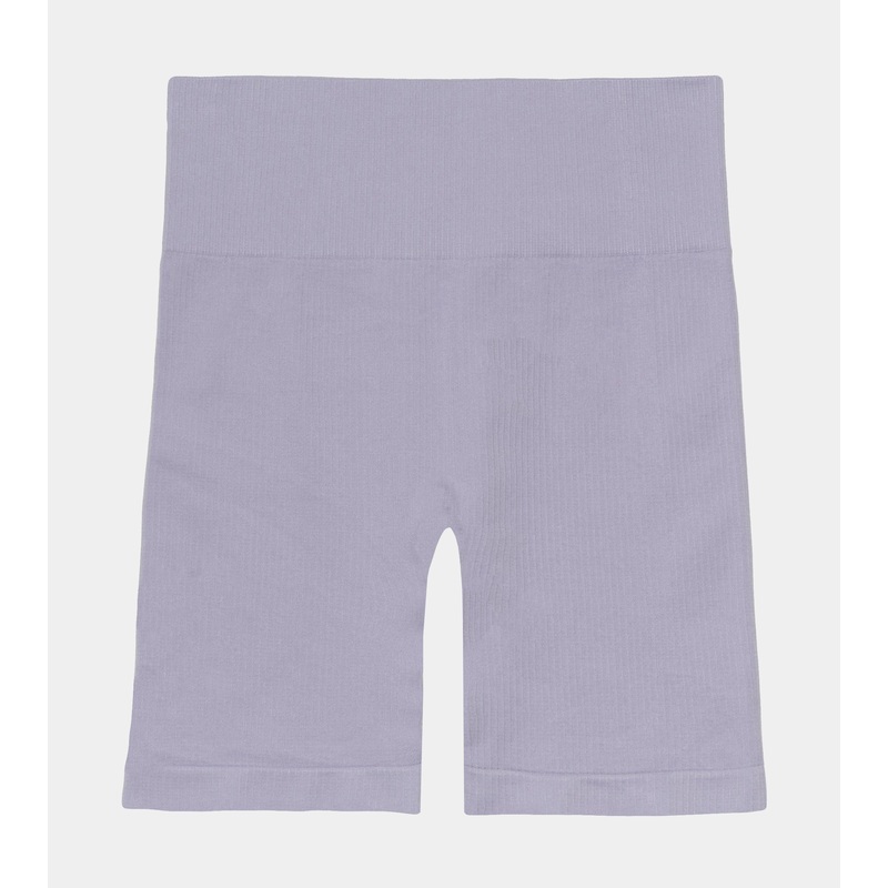 Aiya Rib Knit Womens Shorts (Purple)