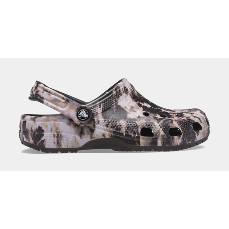Classic Clog Bleach Dye Mens Sandals (Black/Brown)