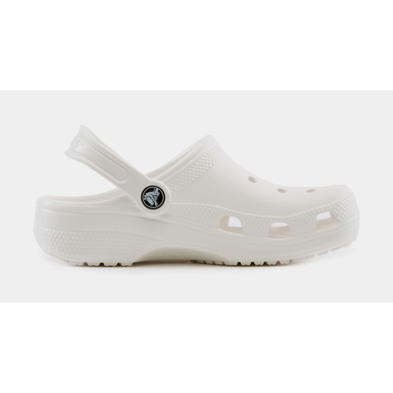 Classic Clog Grade School Sandals (White)