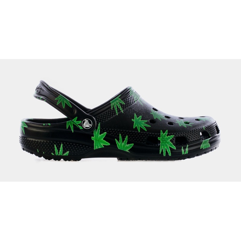 Classic Hemp Leaf Clog Mens Sandals (Black)