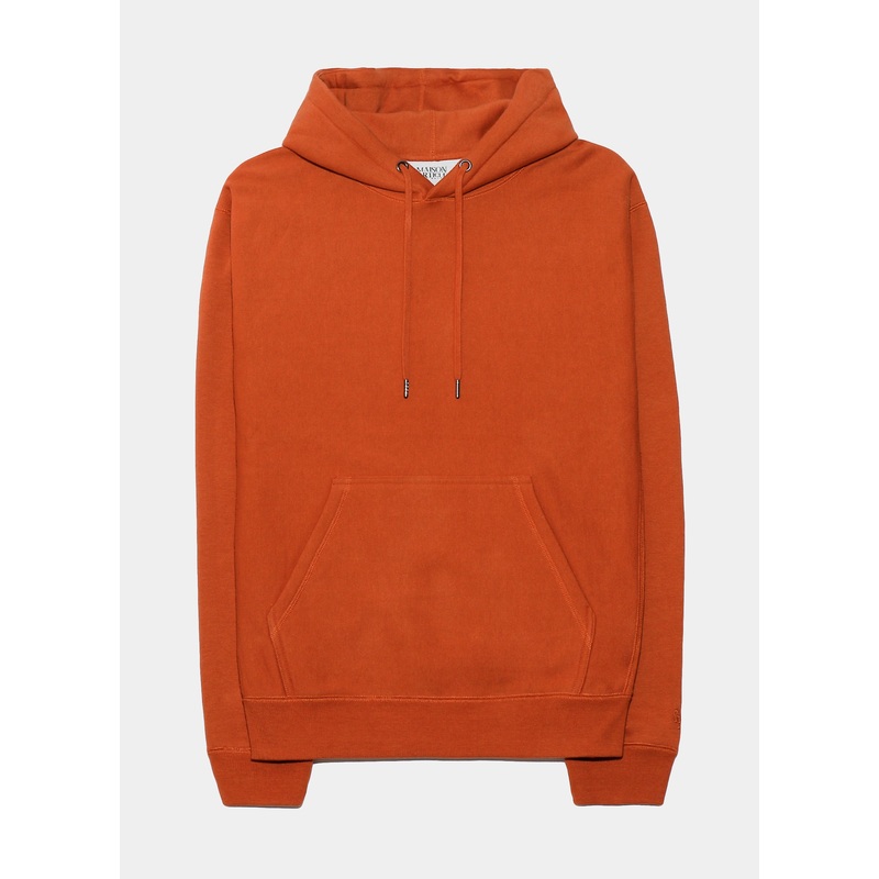 Fleece Hoodie Mens Hoodie (Brick Red)